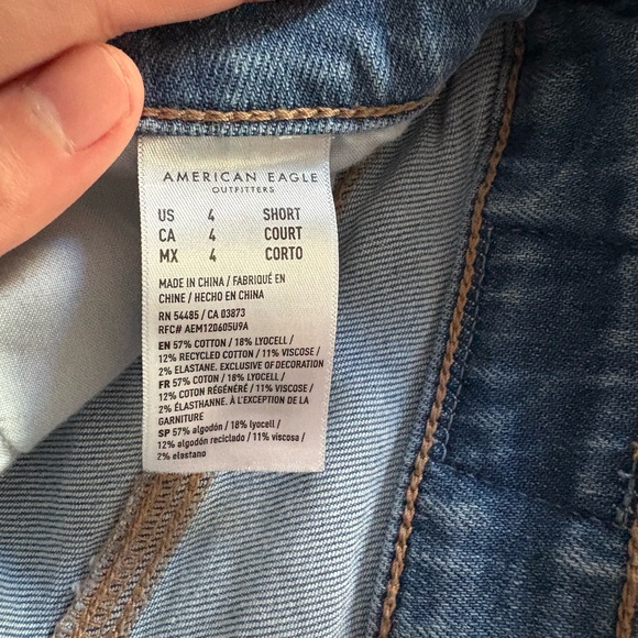 American Eagle Outfitters Light Blue Wide Leg Jeans - Picture 6 of 6